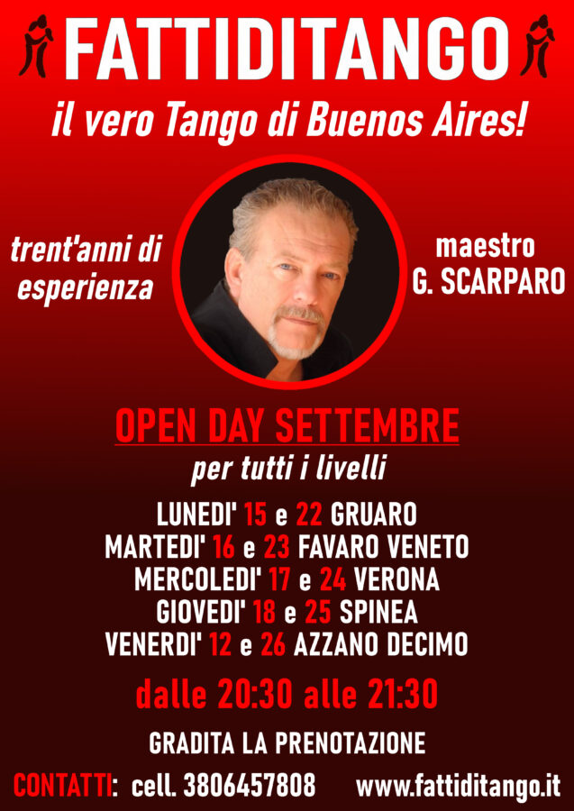 tango argentino open day